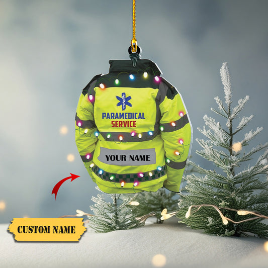 Leprints Personalized EMS EMT Paramedic Christmas Ornament 2023 Custom EMT Uniforms Ornament Paramedic Ornament for Doctor Gifts for Doctor Surgery Medical555, Ornament Decoration, Ornament For Gift, Ornament Christmas