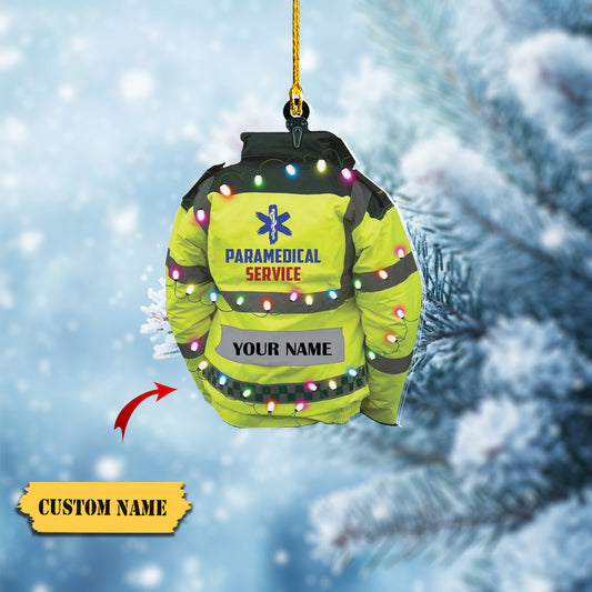 Leprints Personalized EMS EMT Paramedic Christmas Ornament 2023 Custom EMT Uniforms Ornament Paramedic Ornament for Doctor Gifts for Doctor Surgery Medical555, Ornament Decoration, Ornament For Gift, Ornament Christmas