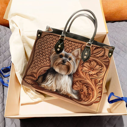 Leather Bag Vintage Yorkie Grace