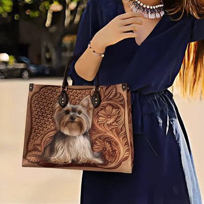 Leather Bag Vintage Yorkie Grace