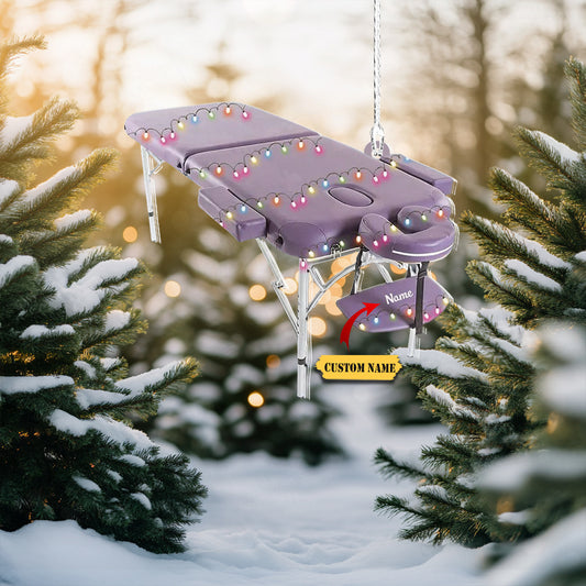 Massage bed table Xmas Personalized Gift, Massage bed table Christmas Ornament, Ornament Decoration, Ornament For Gift, Ornament Christmas