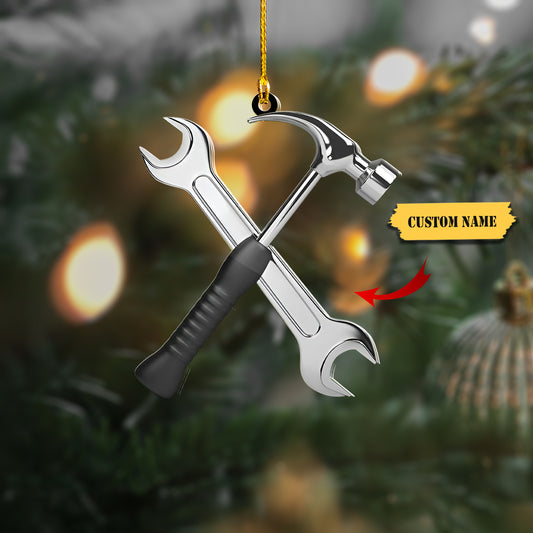 Mechanic 03 custom shaped acrylic christmas Ornament, Christmas gift for Mechanic 3, Ornament Decoration, Ornament For Gift, Ornament Christmas