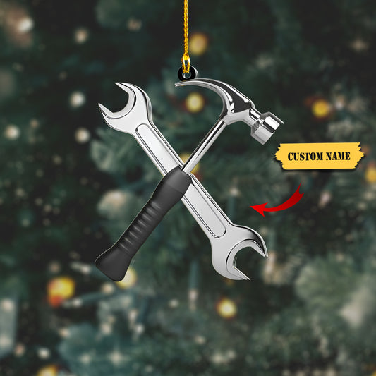 Mechanic 03 custom shaped acrylic christmas Ornament, Christmas gift for Mechanic 3, Ornament Decoration, Ornament For Gift, Ornament Christmas