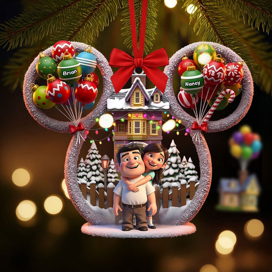 Cartoon Couple Ornament - Personalized Gifts For Couple