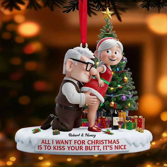 Old Naughty Couple Ornament - Personalized Gifts For Couple