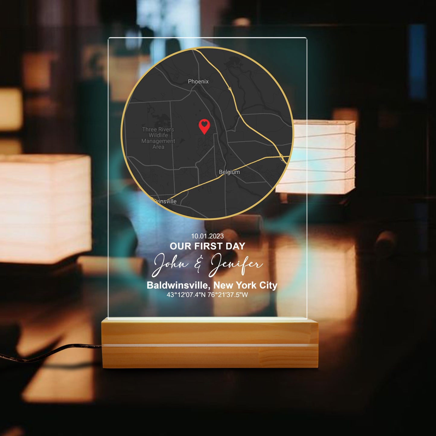 Custom Star Map By Date Night Light, Personalized First Date Map Night Lights, Personalized Couples Gift Anniversary Gift, Valentine Gift