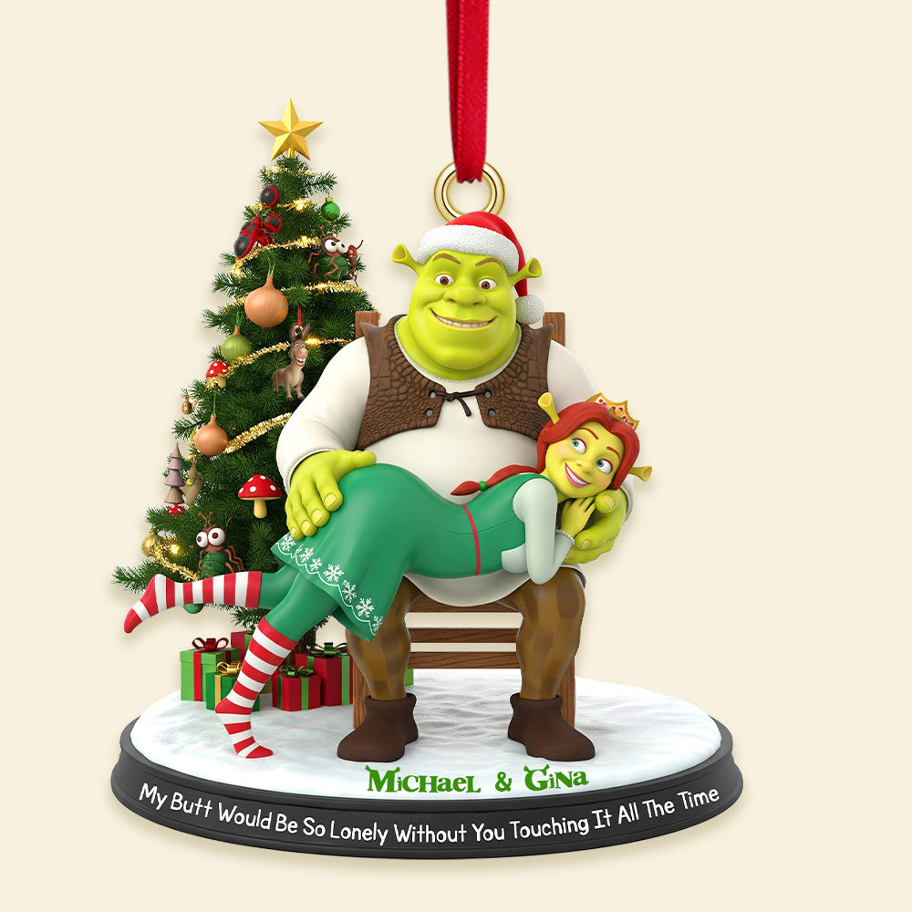 Alien Couple - Personalized Christmas Gifts For Couple Ornament