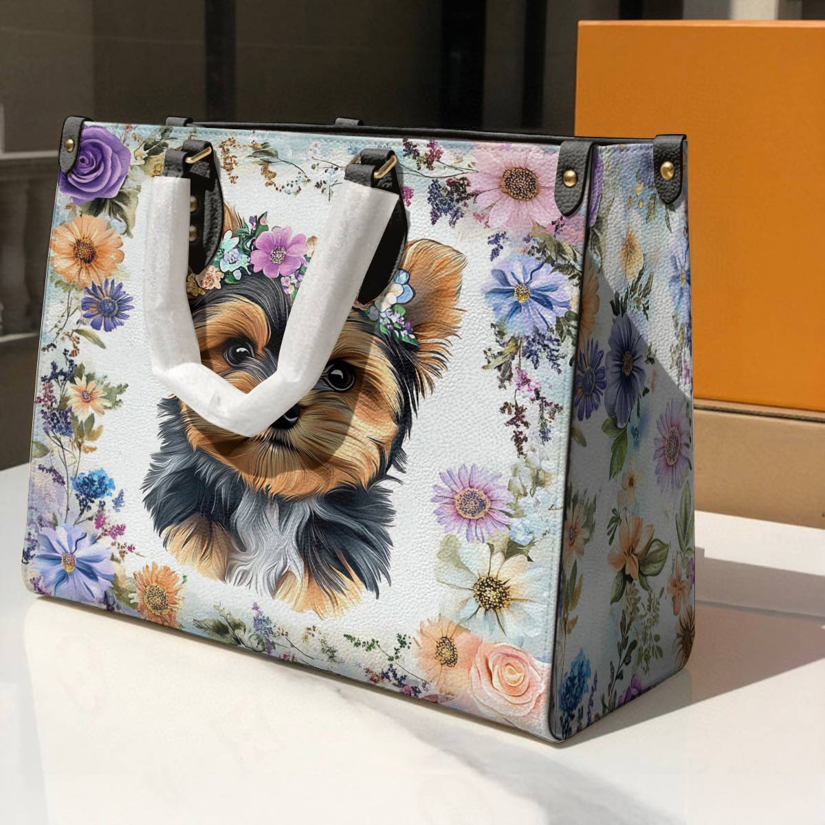 Leather Bag Blossom Pup