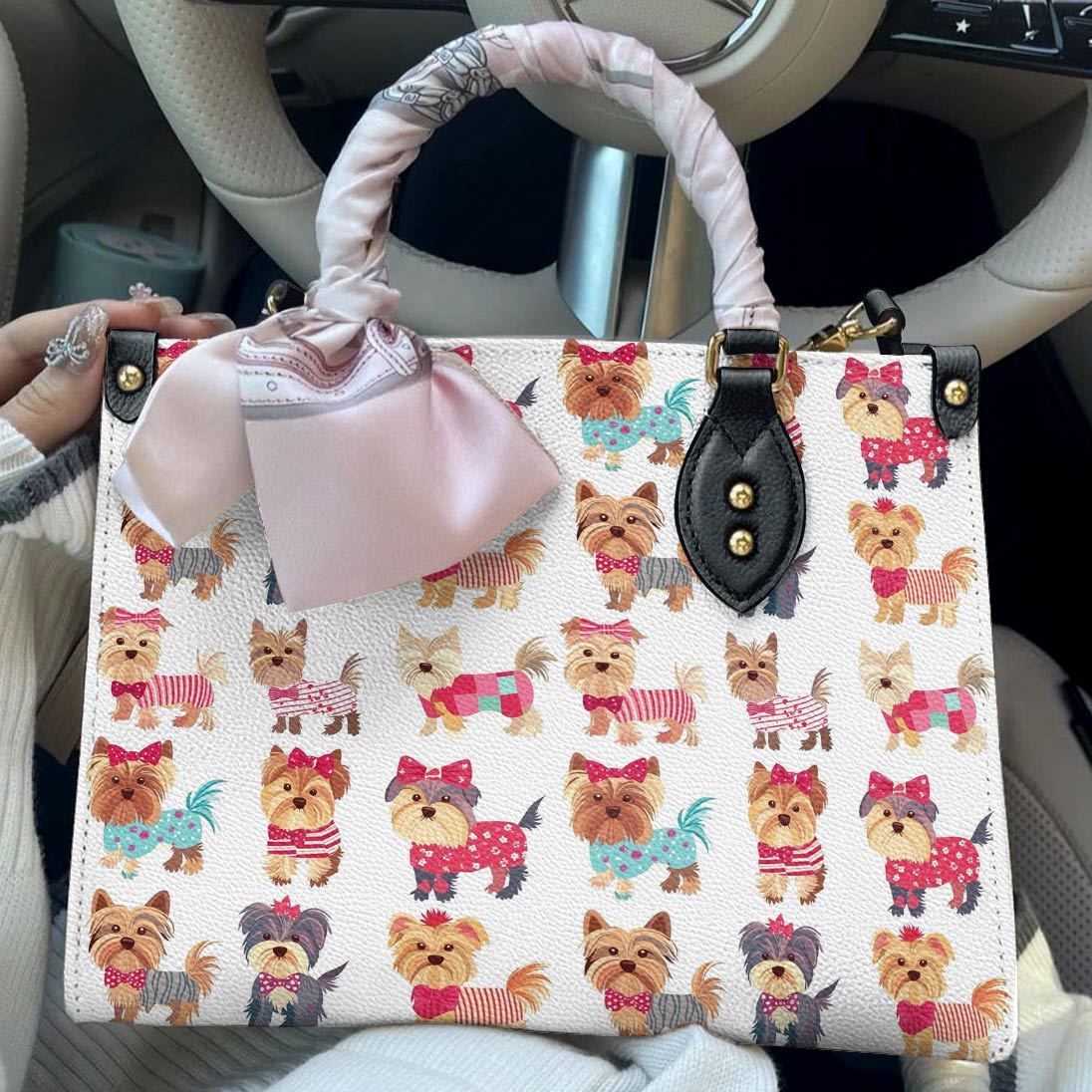 Leather Bag Sweet Yorkie