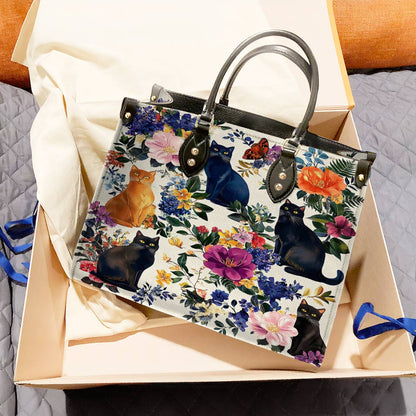 Leather Bag Botanic Purrfection