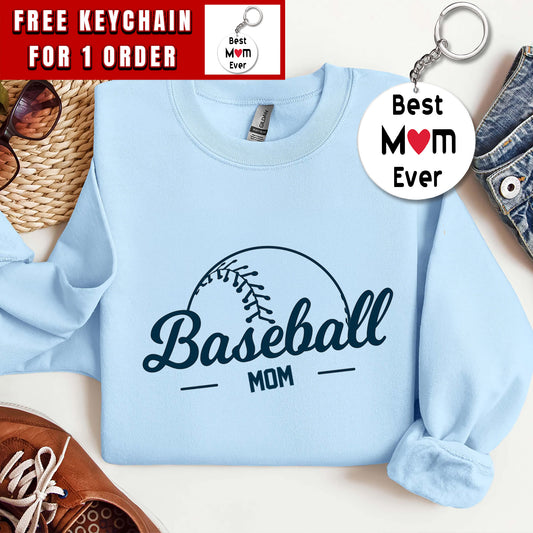 Custom Baseball Mom Sweatshirt, Game Day Shirt, Personalized Baseball Hoodie, Mom Gift