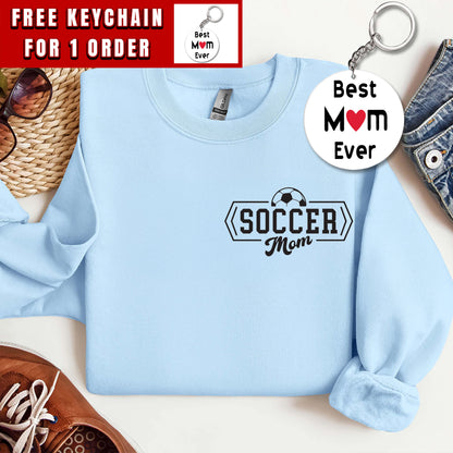 Personalized Soccer Mom Sweatshirt, Custom Soccer Mom Sweatshirt, Customized Soccer Mom Hoodie, Gift For Soccer Mom, Mom Gift