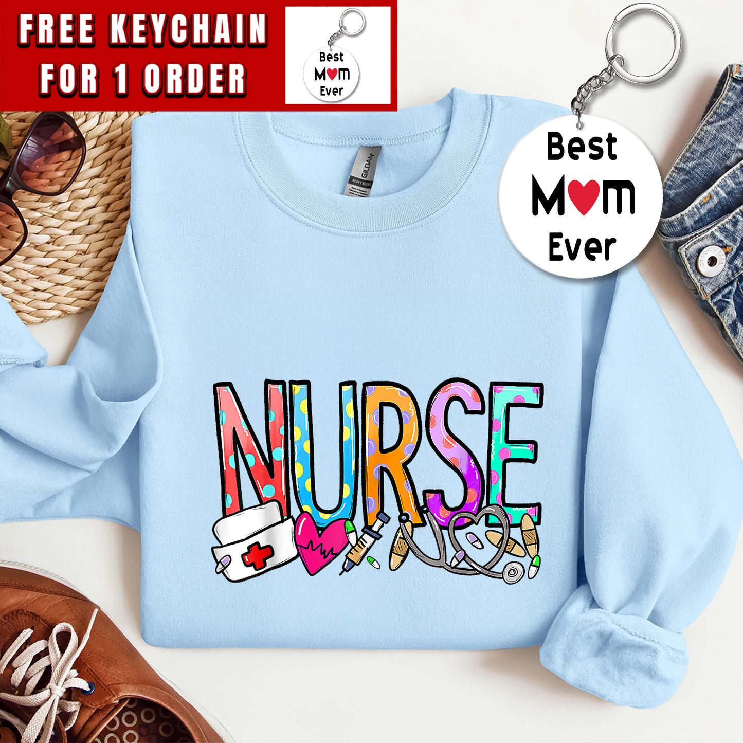NURSE'S DAY Nurse Life NURSE WEEK 2025 Women Sweatshirt, Gift for Nurse