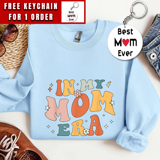 In My Mom Era Lover Groovy Retro Mom Mother's Day Sweatshirt