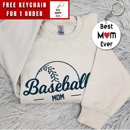 Custom Baseball Mom Sweatshirt, Game Day Shirt, Personalized Baseball Hoodie, Mom Gift