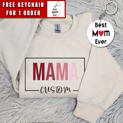 Custom Mama Sweatshirt, Personalized Mama Name, New Mama Shirt, Cute Mama T-Shirt, New Mama Gift