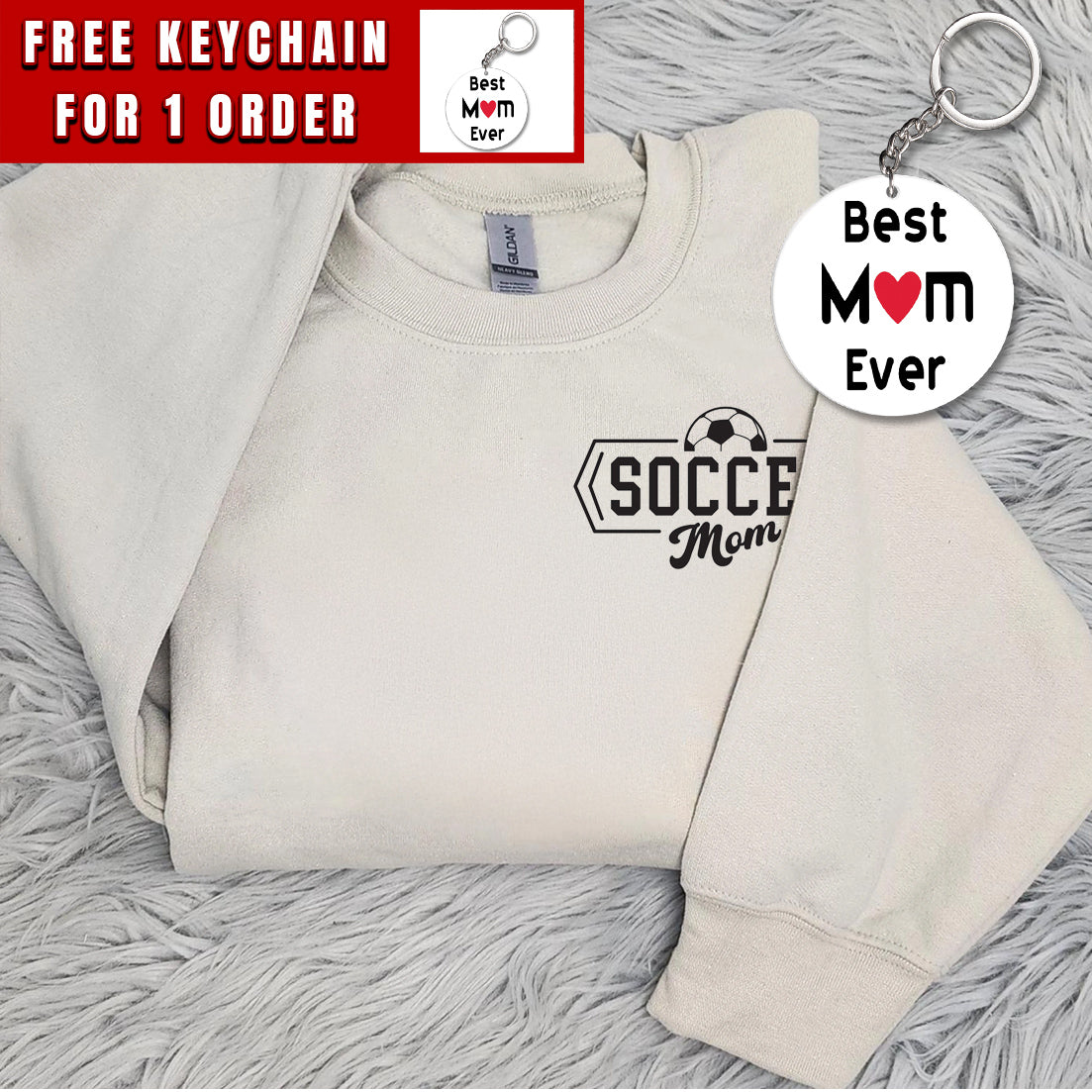 Personalized Soccer Mom Sweatshirt, Custom Soccer Mom Sweatshirt, Customized Soccer Mom Hoodie, Gift For Soccer Mom, Mom Gift