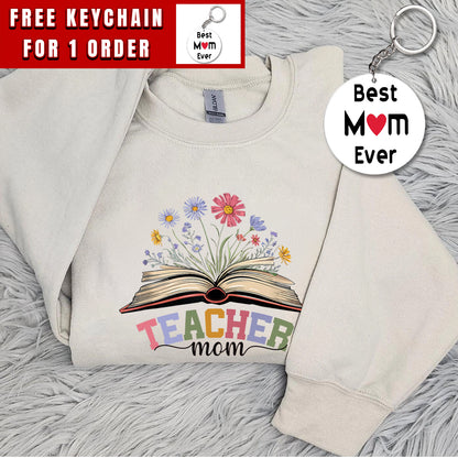 Teacher Mom Sweatshirt, Teacher Shirt, Gift for Teacher Mom