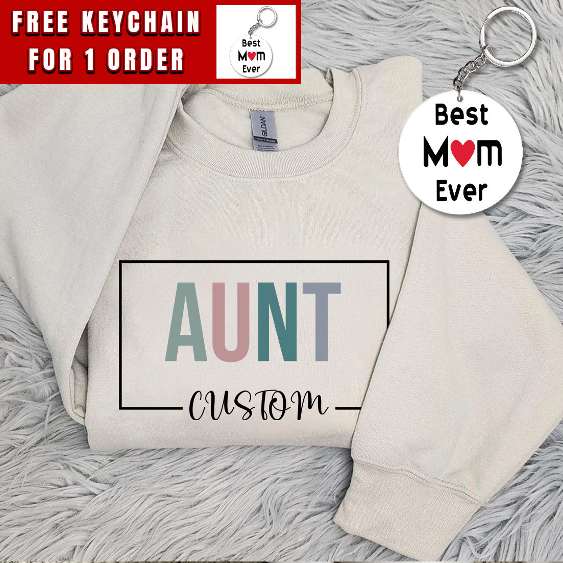 Custom Aunt Sweatshirt, Personalized Aunt Name, New Aunt Shirt, Cute Auntie T-Shirt, New Aunt Gift, Pregnancy Announcement For Aunt