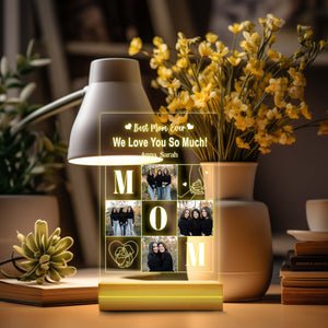 Personalized Photo Night Light, Mother Gifts, Gift for Mom, Mom Gift from Daughter, Mother's Day Gift, Best Mom, Gift for Mother in Law.