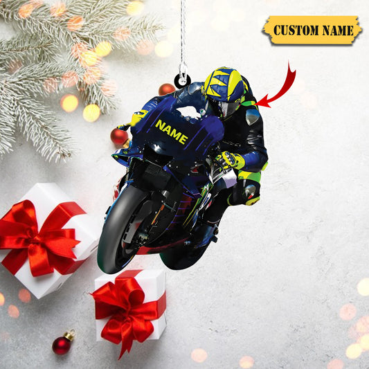 Motorcycle - Custom Shaped Ornament, Christmas gift for Motorcycle lover, Ornament Decoration, Ornament For Gift, Ornament Christmas