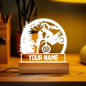 Personalized Custom MOTORBIKE DIRT BIKE 3D Night Light | Gift for Kids | Personalized Gift | Desk Lamp | Motorcycle gift