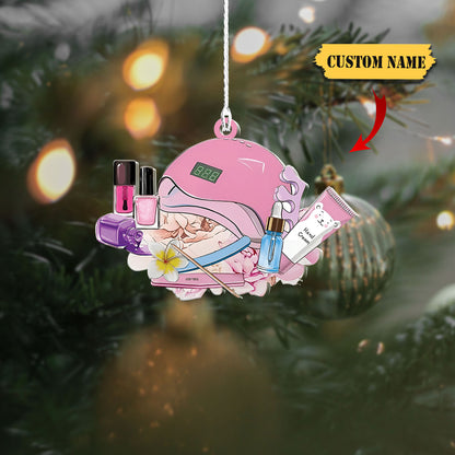 Nail Technician Manicurist Gift, Christmas Gift Shaped Ornament, Ornament Decoration, Ornament Christmas