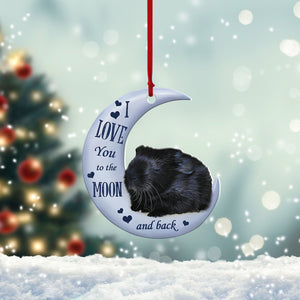 Ornament-Black Guinea Pig-2, Ornament Decoration, Ornament Christmas - TeeZworldVN