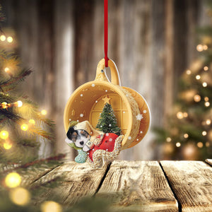 Pamaheart- Parson Russell Terrier Sleeping in a tiny cup Christmas Holiday-Two Sided Ornament, Christmas Ornament, Ornament Decoration, Ornament Christmas - TeeZworldVN