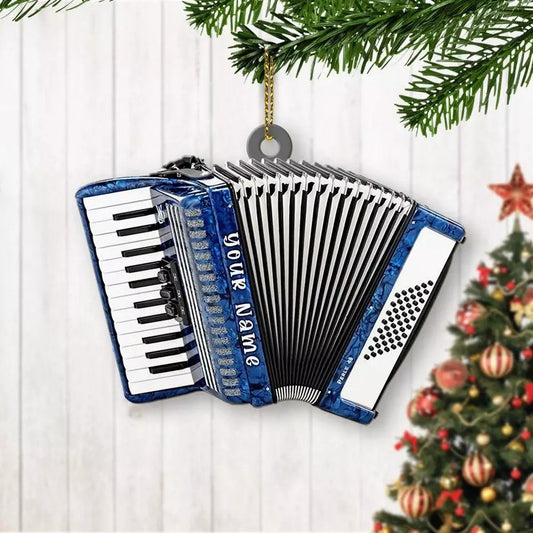 Personalized Accordion Christmas Ornament for Christmas Tree Musical Instrument, Ornament Decoration, Ornament For Gift, Ornament Christmas