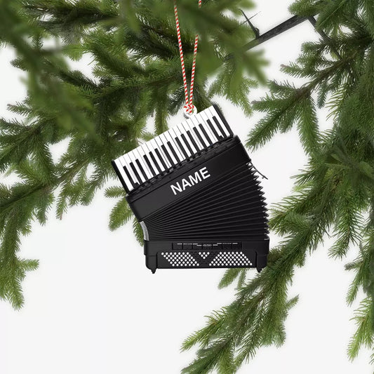 Personalized Accordion Ornament, Accordion Christmas Ornament, Musician Ornament, Ornament Decoration, Ornament For Gift, Ornament Christmas