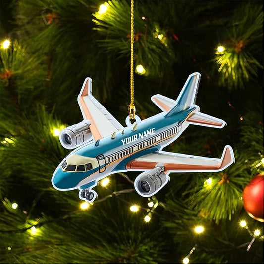 Personalized Airplane （4）Ornaments for Christmas Tree, Ornament Decoration, Ornament For Gift, Ornament Christmas