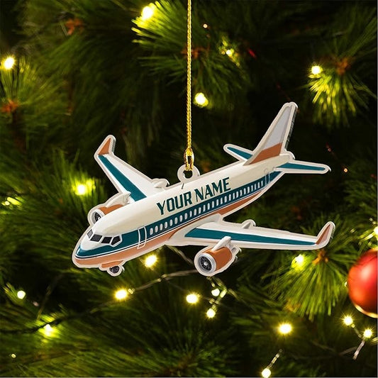 Personalized Airplane Ornaments for Christmas Tree, Ornament Decoration, Ornament For Gift, Ornament Christmas