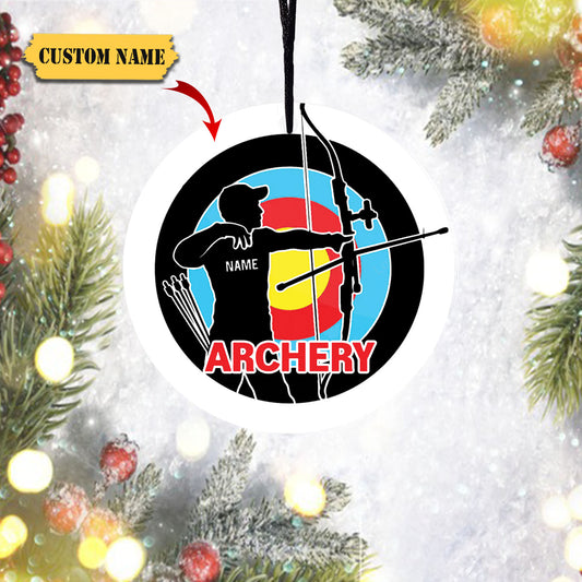 Personalized Archery Christmas Ornament, Christmas gift, Ornament Decoration, Ornament For Gift, Ornament Christmas