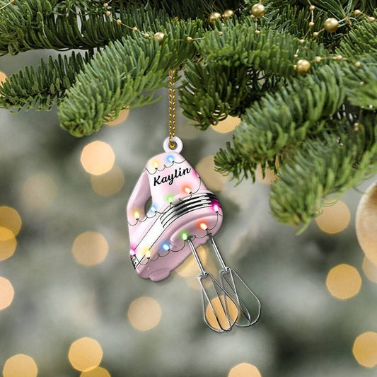 Personalized Baker Christmas Ornament, Baking Ornament, Custom Baking Hand, Ornament Decoration, Ornament For Gift, Ornament Christmas