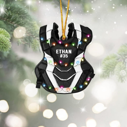 Personalized Baseball Ornament, Custom Name Ornament, Baseball Glove Ornament, Sport Hanger Gift, Gift for Baseball Lover, Ornament Decoration, Ornament For Gift, Ornament Christmas