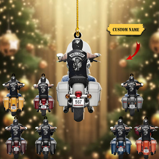 Personalized Biker Street Glide Road Glide Motorcycle christmas Ornament, Ornament Decoration, Ornament For Gift, Ornament Christmas