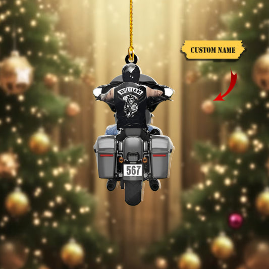 Personalized Biker Street Glide Road Glide Motorcycle christmas Ornament, Ornament Decoration, Ornament For Gift, Ornament Christmas