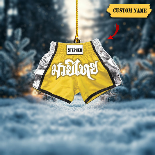 Personalized Boxing Ornament, Boxing Gloves Christmas Light Ornament, Custom Boxing Ornament, Kick Boxing Ornament, Gift for Boxing Lovers5, Ornament Decoration, Ornament For Gift, Ornament Christmas