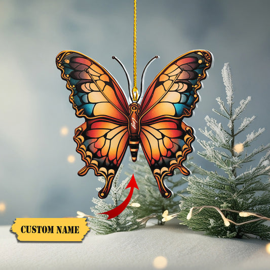 Personalized Butterfly Ornament,2, Ornament Decoration, Ornament For Gift, Ornament Christmas