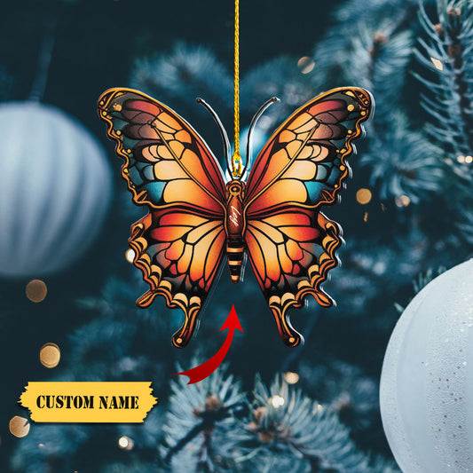 Personalized Butterfly Ornament,2, Ornament Decoration, Ornament For Gift, Ornament Christmas