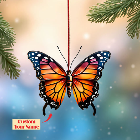Personalized Butterfly Ornament3, Ornament Decoration, Ornament For Gift, Ornament Christmas