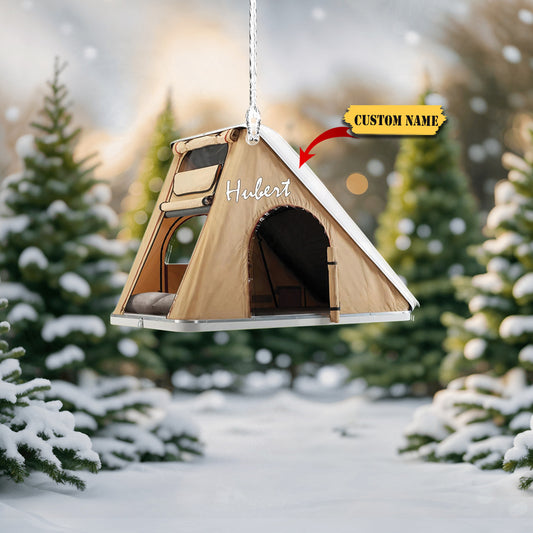 Personalized Camper Ornament Custom Camping Ornament, Tent Ornament RV Camping Ornament, Happy Gifts for Camping Lovers, Travel Camping Backpacked 3434, Ornament Decoration, Ornament For Gift, Ornament Christmas