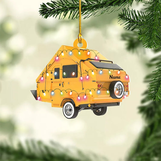 Personalized Camping Car Christmas Ornament, Custom Camping Car Ornament, Ornament Decoration, Ornament For Gift, Ornament Christmas