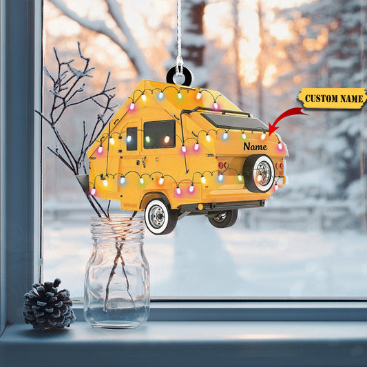Personalized Camping Car Christmas Ornament, Custom Camping Car Ornament, Ornament Decoration, Ornament For Gift, Ornament Christmas