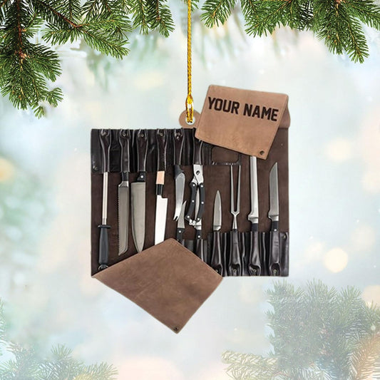 Personalized Chef Christmas Ornament 2023, Cooking Christmas Ornaments, Chef Uniform Ornament 3, Ornament Decoration, Ornament For Gift, Ornament Christmas