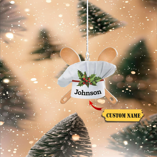 Personalized Chef Christmas Ornament 2023, Cooking Christmas Ornaments, Chef Uniform Ornament 6, Ornament Decoration, Ornament For Gift, Ornament Christmas