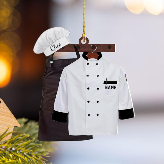 Personalized Chef Christmas Ornament 2023, Cooking Christmas Ornaments, Chef Uniform Ornament1, Ornament Decoration, Ornament For Gift, Ornament Christmas