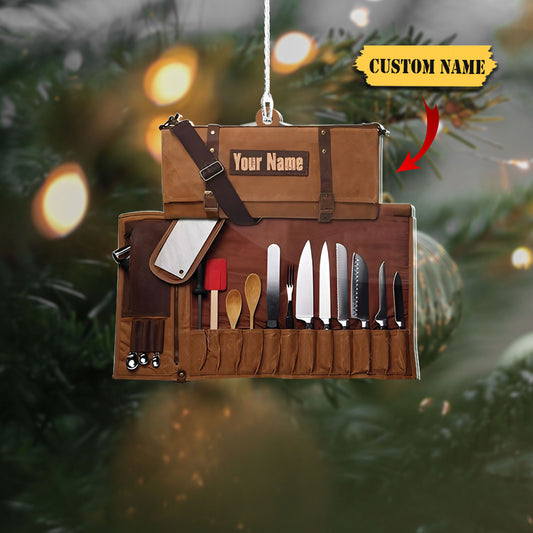 Personalized Chef Name CSO For Chef Custom Shape Ornament, Ornament Decoration, Ornament For Gift, Ornament Christmas