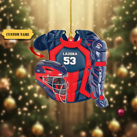 Personalized Christmas Ornament - girls softball ornament, Ornament Decoration, Ornament For Gift, Ornament Christmas